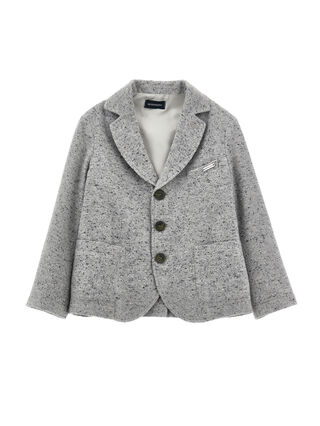 Dotted fabric blazer