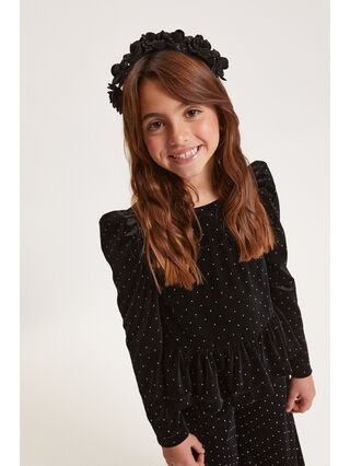 Top con gala e dettagli