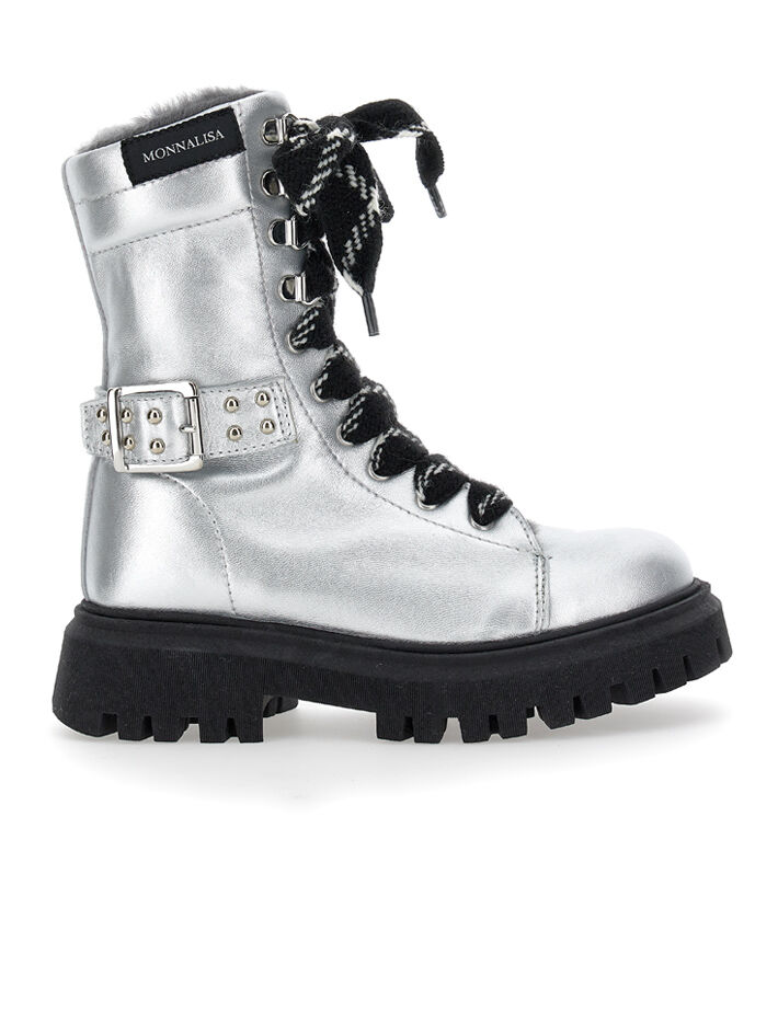 Balmain Kids lace-up ankle boots - Black