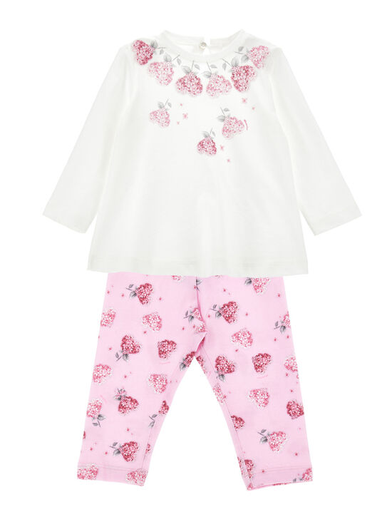 Completo jersey floreale