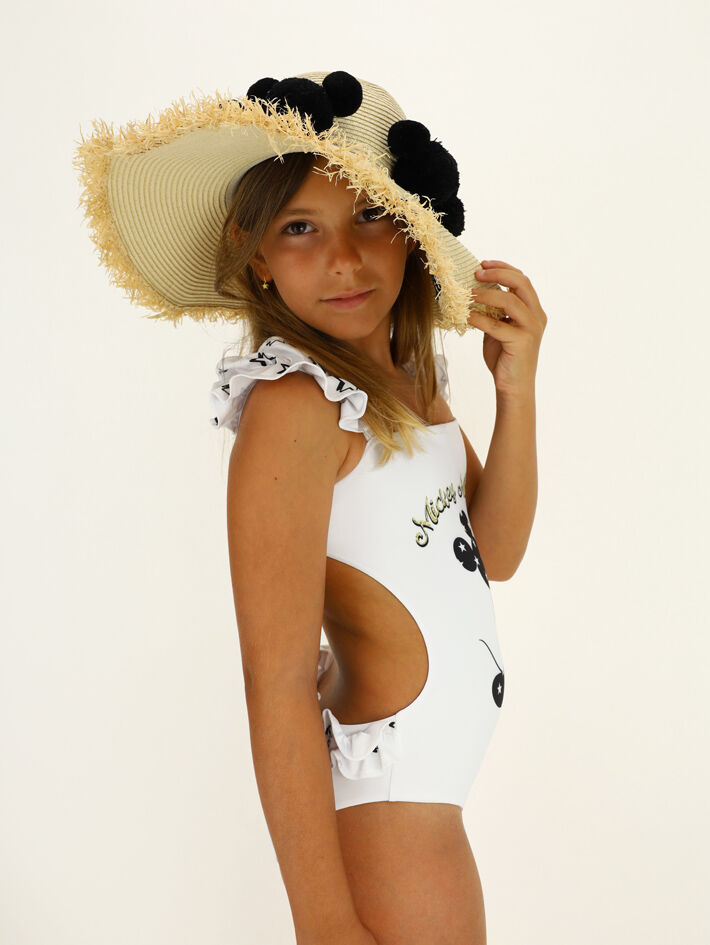 Costume stretch Topolino Monnalisa Bambina Sport & Swimwear Costumi da bagno Costumi Interi Costumi Interi con volant 