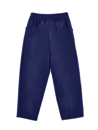 Pantaloni stretch con baschina