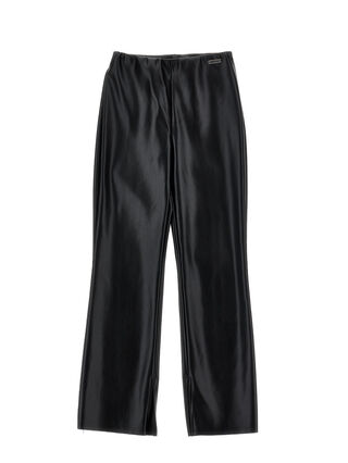Faux leather trousers
