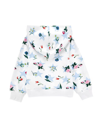 Sweat en coton étoiles et fleurs