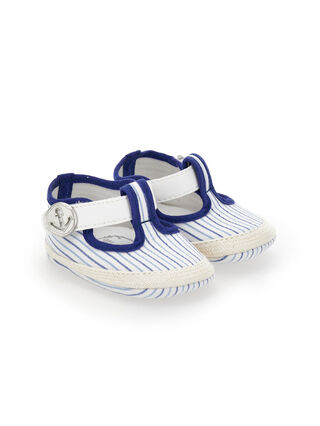 Sandales rayées en seersucker