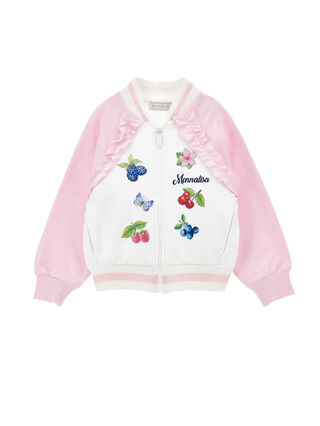 Sweat bicolore avec strass