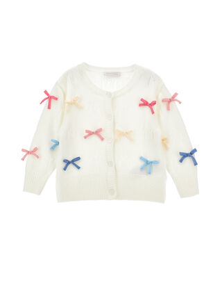 Cardigan with bows
