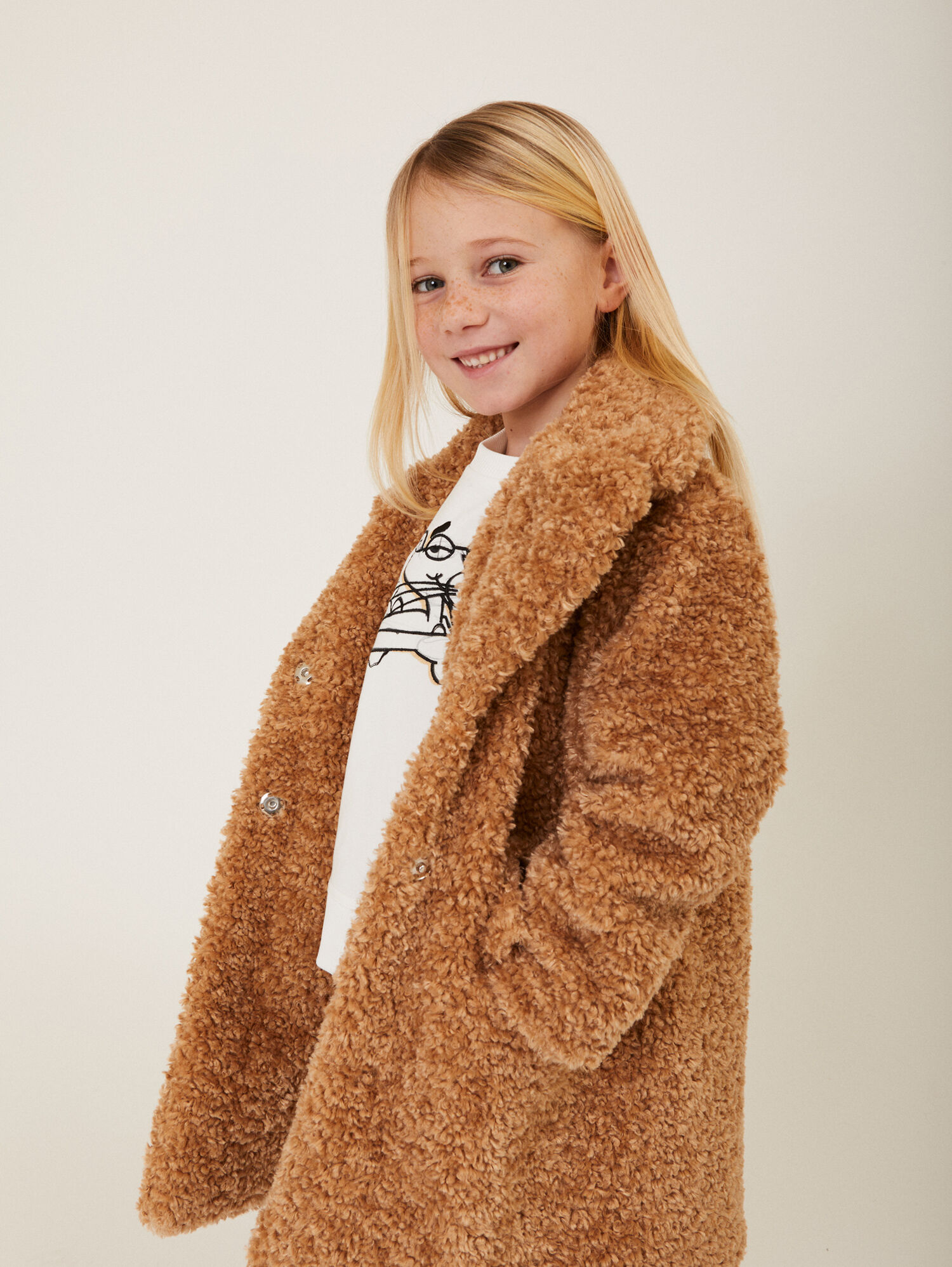 Manteau fausse sales fourrure fille