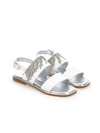 Sandales chaîne strass