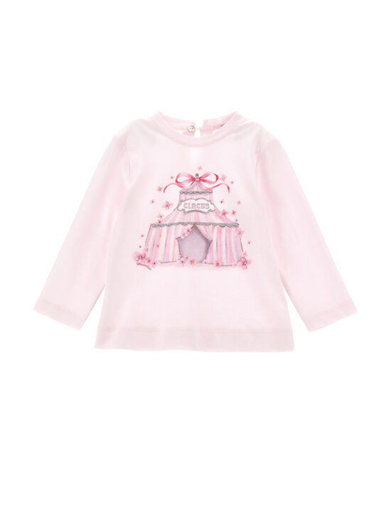 T-shirt jersey cotone con strass