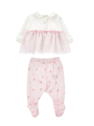 Conjunto de 2 piezas de tul estampado