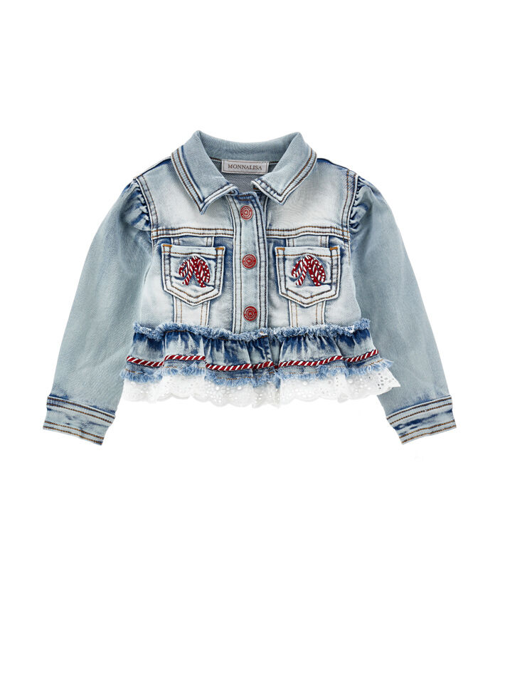 オフホワイト / BLUE MONALISA SLIM DENIM JACKET / モナリザ