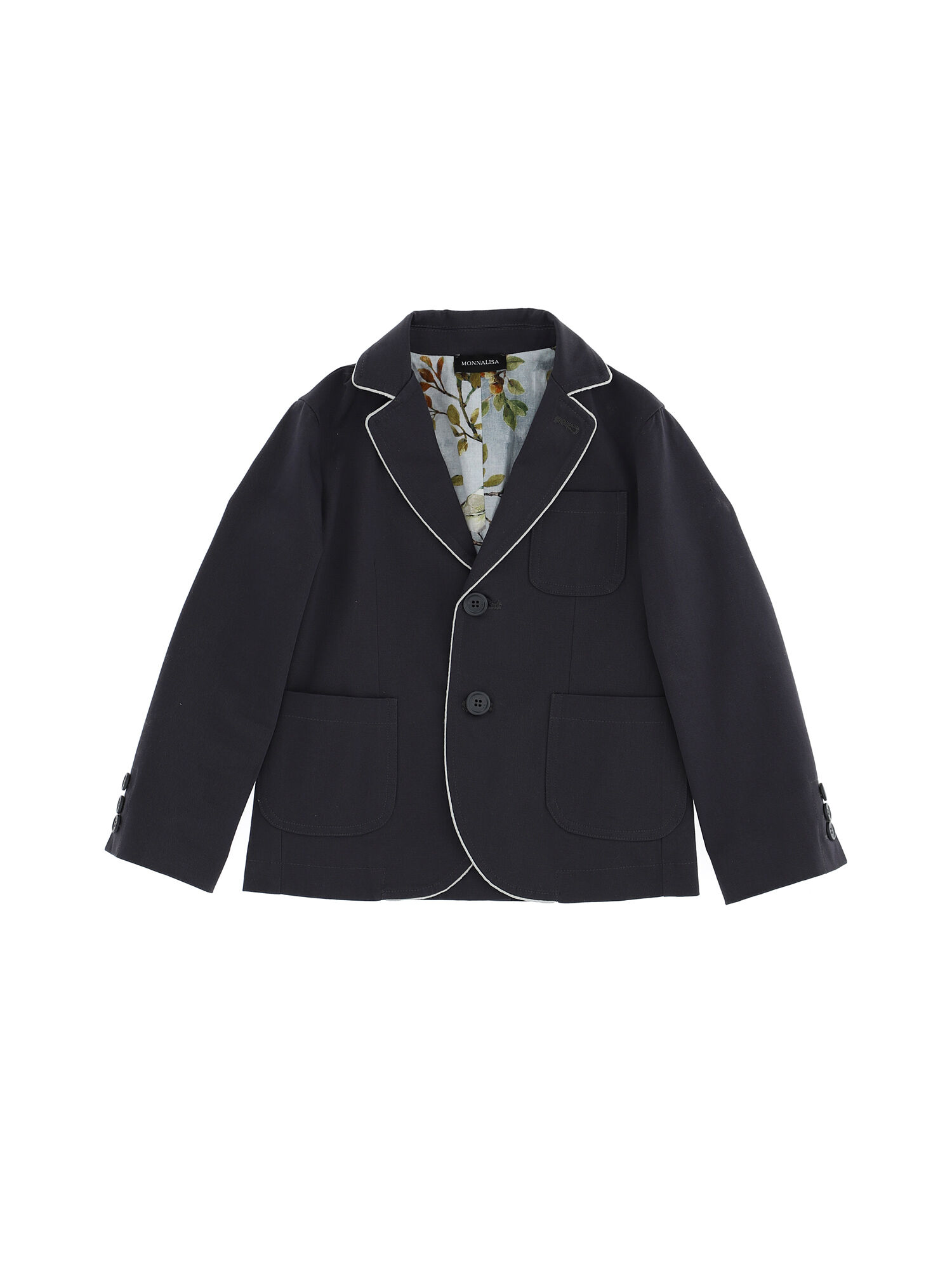 Monnalisa Boys Clothing Jackets Blazers Two-button gabardine blazer 