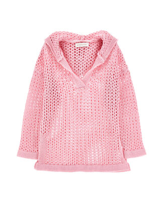 Vestido playero corto de rejilla