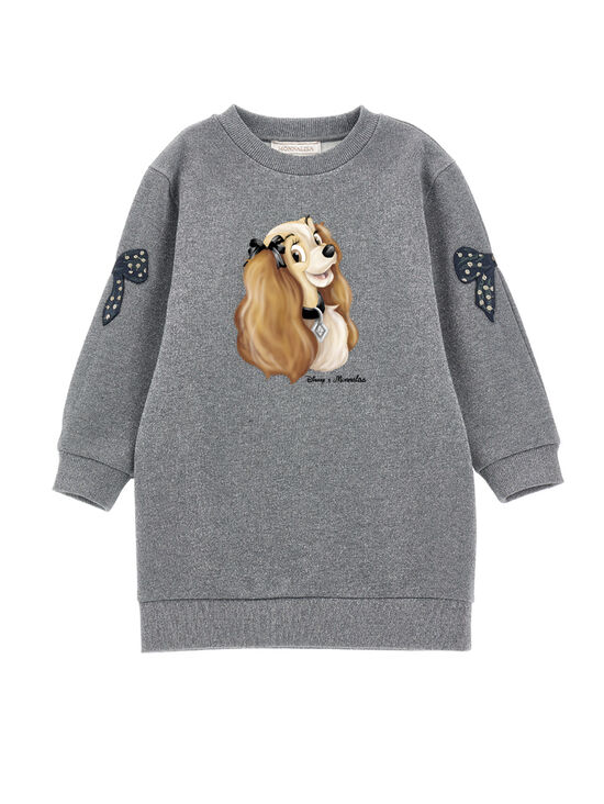 Lady and the Tramp lurex sweatshirt dress
