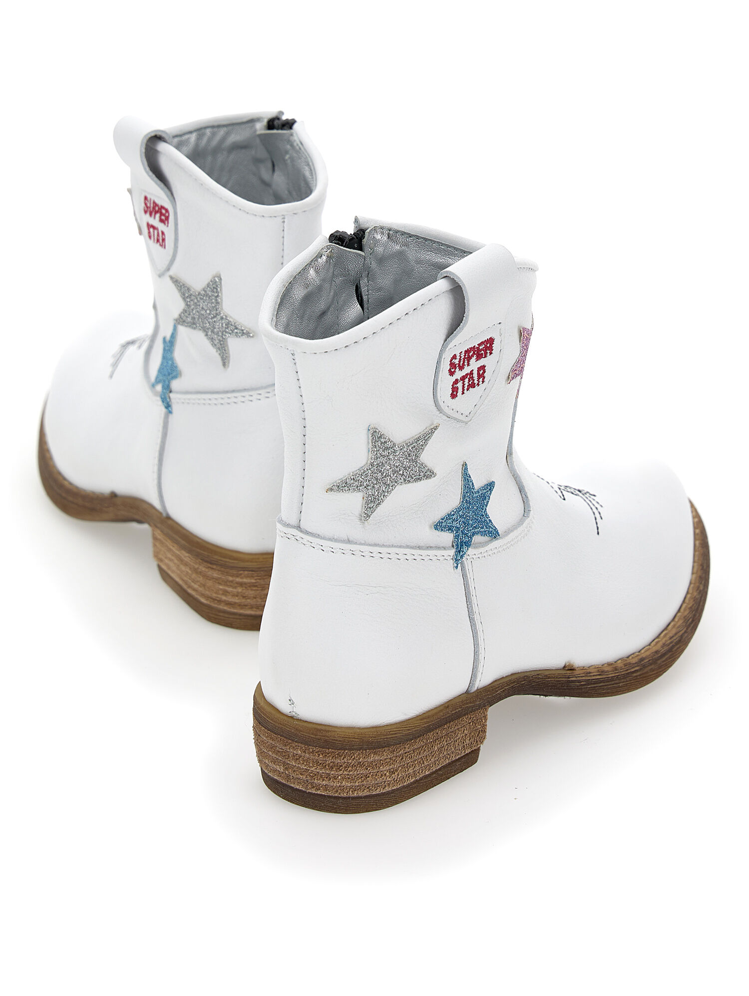Leather cowboy boots with stars girl Monnalisa United Kingdom