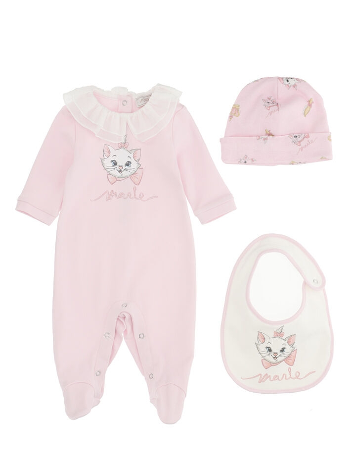 Monnalisa Bambina Abbigliamento Completi Body e tutine Completo neonata tre pezzi stampa animalier 