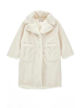 Cappotto teddy bottoni