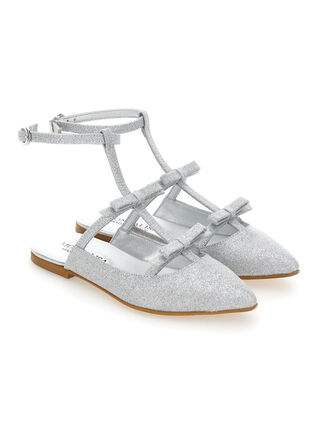 Fine glitter slingbacks