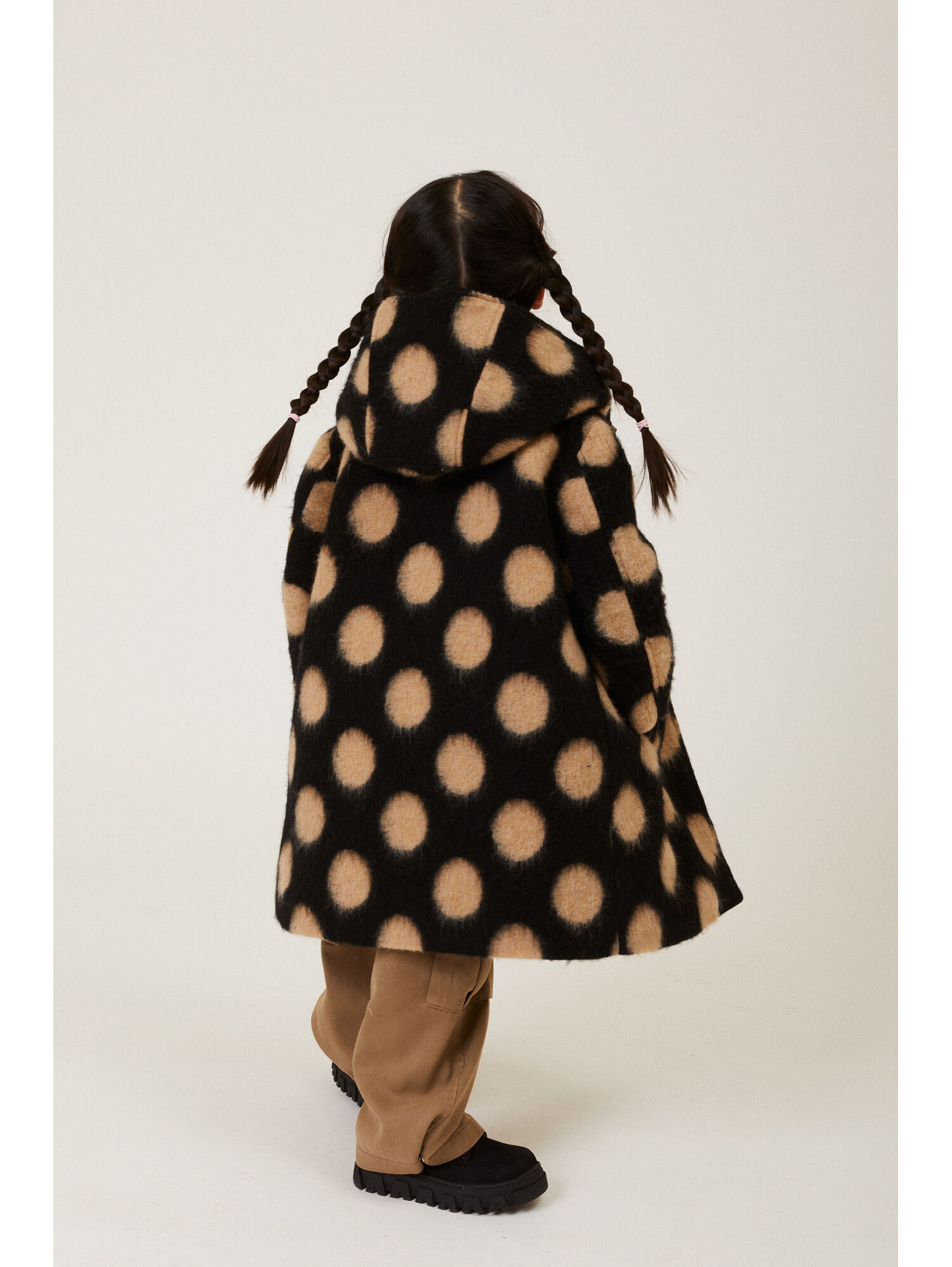 Girls polka dot coat cheap