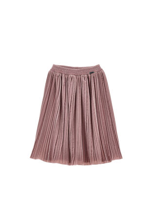 Jupe plissée en velours