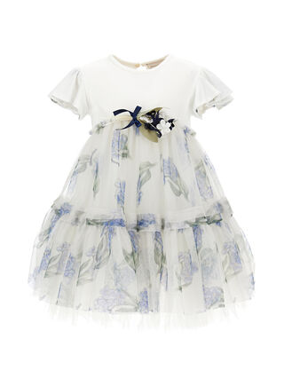 High-waisted tulle dress