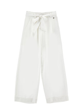 Matte satin trousers