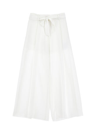 Elegant satin trousers