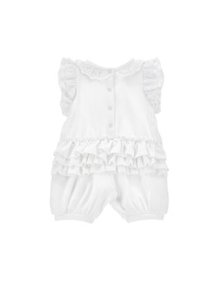 Sangallo cotton romper