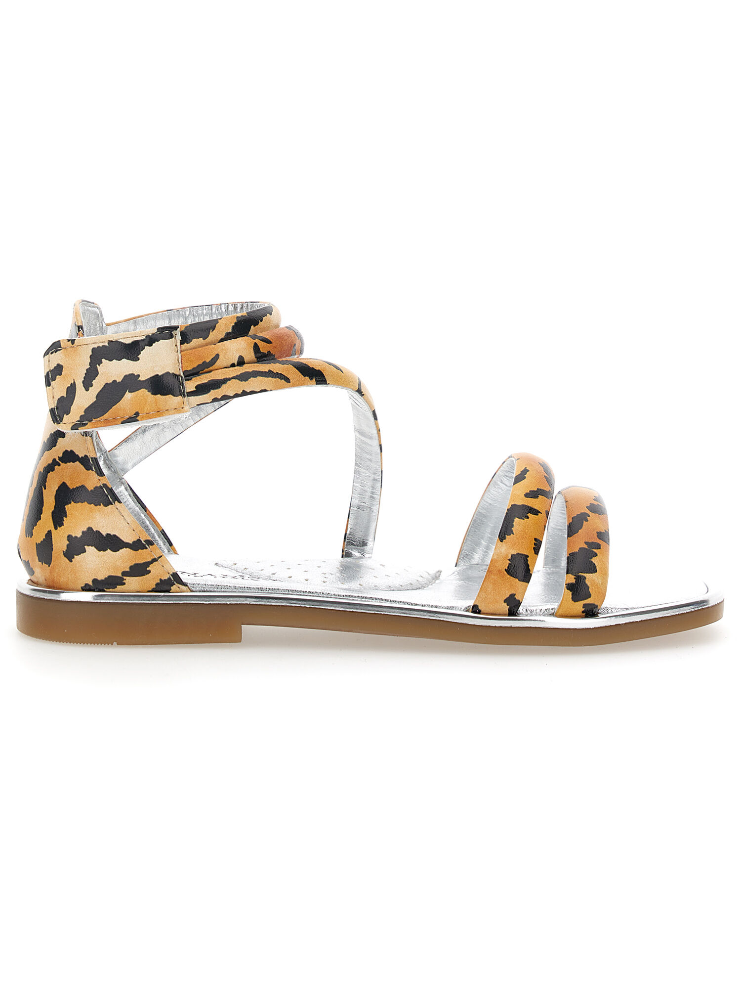 Tiger stripe sandals top