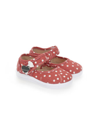 Bailarinas de lona con lunares