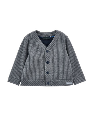 Cardigan en maille à fines rayures