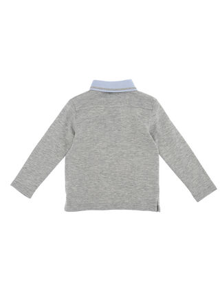 Pique cotton polo with pocket