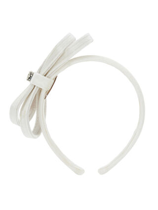 Velvet headband with bow