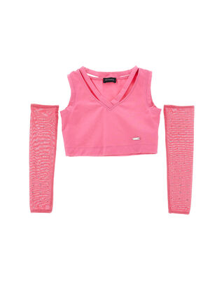 Canotta jersey con manicotti