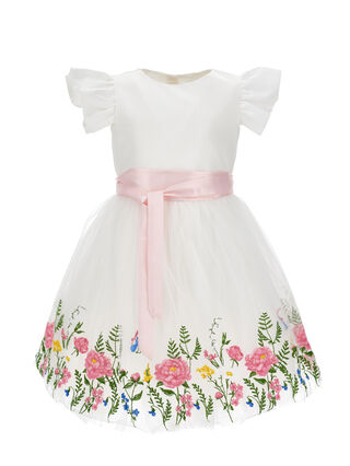 Abito tulle ricamato
