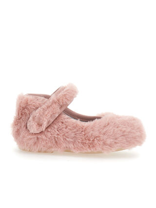 Bailarinas de piel con botón