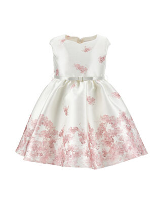 Цветочное платье с поясом