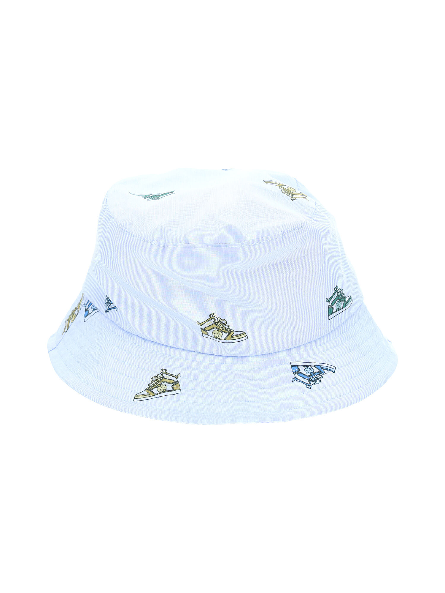 Berretto modello pescatore stampa sneakers Monnalisa Bambino Accessori Cappelli e copricapo Berretti 