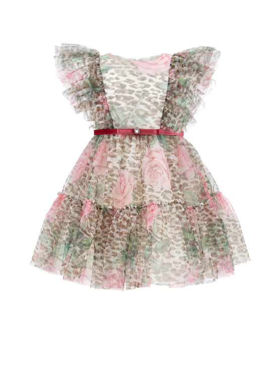 Tulle dress with flowers