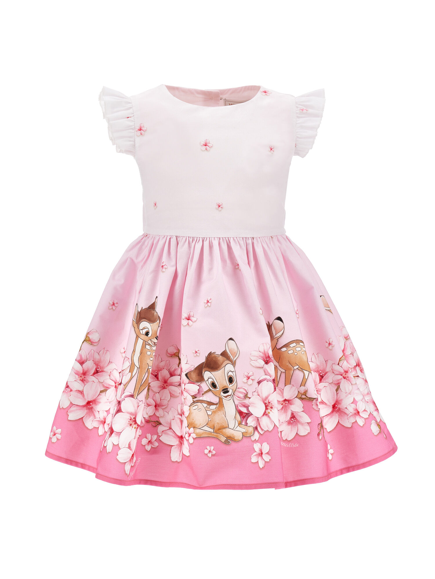 Bambi poplin dress girl | Monnalisa United States