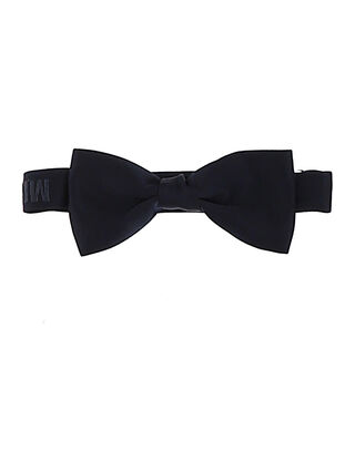 Satin bow tie with embroidery