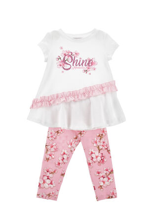 Cotton T-shirt set with leggings