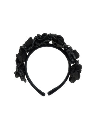 Rose velvet headband