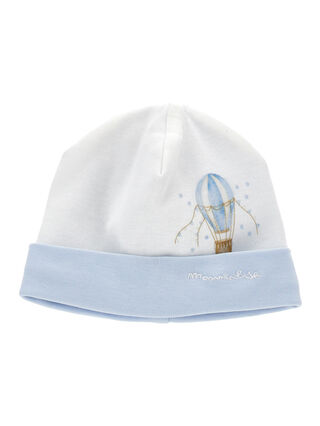 Gorro de algodón con vuelta con logo