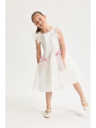 Tulle Dress with Bows