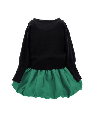 Duchesse dress with pullover