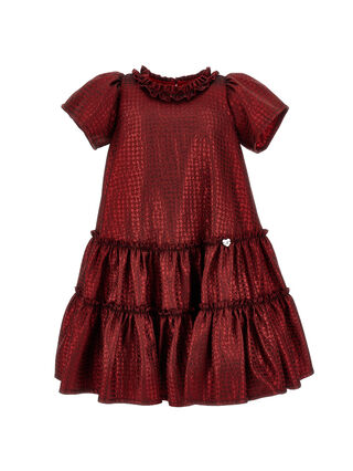 Houndstooth jacquard dress