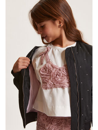 Bustier Embroidery T-Shirt