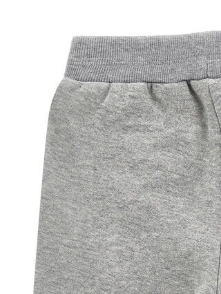 Fleece trousers with contrasting welt